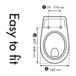 Cedo Wellness Wc Bril Softclose Duroplast -InterieurKunst Verkoopwinkel 123 15419