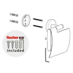 Marho Toiletrolhouder Luxor Met Klep Chroom -InterieurKunst Verkoopwinkel 123 15446