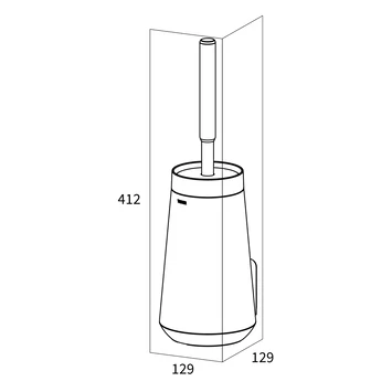Tiger Toiletborstelhouder TESS Met Swoop Borstel Flexibel Wit/ Lichtgrijs 7 Tiger Toiletborstelhouder TESS Met Swoop Borstel Flexibel Wit/ Lichtgrijs - Afbeelding 7