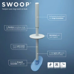 Tiger Toiletborstelhouder TESS Met Swoop Borstel Flexibel Wit/ Lichtgrijs 19 Tiger Toiletborstelhouder TESS Met Swoop Borstel Flexibel Wit/ Lichtgrijs -InterieurKunst Verkoopwinkel 123 15556