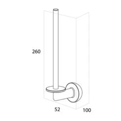 Tiger Reserverolhouder Cooper RVS/zwart 9 Tiger Reserverolhouder Cooper RVS/zwart -InterieurKunst Verkoopwinkel 123 15591