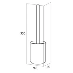 Tiger Toiletborstelhouder Sem Zwart 9 Tiger Toiletborstelhouder Sem Zwart -InterieurKunst Verkoopwinkel 123 15650