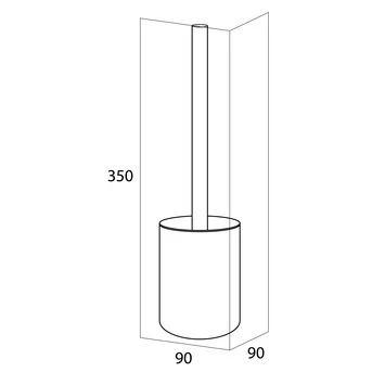 Tiger Toiletborstelhouder Sem Zwart 5 Tiger Toiletborstelhouder Sem Zwart - Afbeelding 5