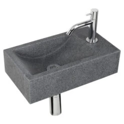 Differnz Fonteinset Cheops Grijs Natuursteen 40x23x11 Cm -InterieurKunst Verkoopwinkel 123 15659