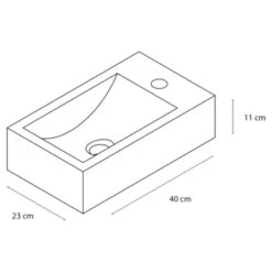 Differnz Fonteinset Cheops Grijs Natuursteen 40x23x11 Cm -InterieurKunst Verkoopwinkel 123 15660