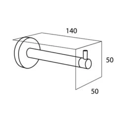 Tiger Reserverolhouder Boston Hangend Chroom 7 Tiger Reserverolhouder Boston Hangend Chroom -InterieurKunst Verkoopwinkel 123 15704