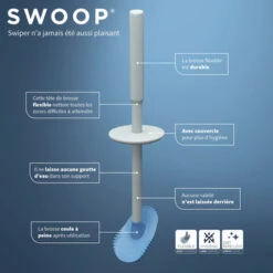 Tiger Toiletborstel Swoop Flexibel Lichtgrijs -InterieurKunst Verkoopwinkel 123 15738