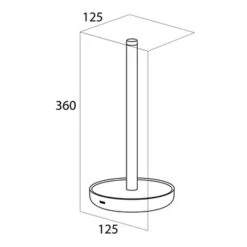 Tiger Reserverolhouder Urban Wit Staand -InterieurKunst Verkoopwinkel 123 15748