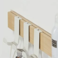 Sealskin Kapstok Met Spiegel Brix Wit -InterieurKunst Verkoopwinkel 123 15767