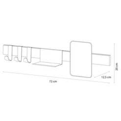 Sealskin Kapstok Met Spiegel Brix Wit -InterieurKunst Verkoopwinkel 123 15769