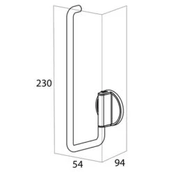 Tiger Reserverolhouder Tune RVS -InterieurKunst Verkoopwinkel 123 15814