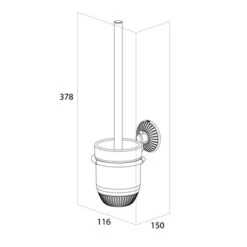 Tiger Wc-borstelset Ivy Chroom/wit -InterieurKunst Verkoopwinkel 123 15838