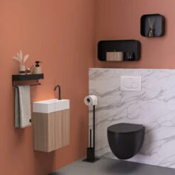 Sealskin Toiletrek Brix Metaal Zwart -InterieurKunst Verkoopwinkel 123 15843