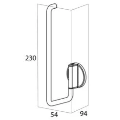 Tiger Reserverolhouder Tune Messing Zwart -InterieurKunst Verkoopwinkel 123 15917