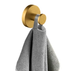 Marho Handdoekhaak Luxor Groot Geborsteld Messing -InterieurKunst Verkoopwinkel 123 15919
