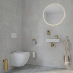 Marho Handdoekhaak Luxor Groot Geborsteld Messing -InterieurKunst Verkoopwinkel 123 15920