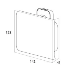 Tiger Toiletrolhouder Carv Met Klep Zwart -InterieurKunst Verkoopwinkel 123 15963