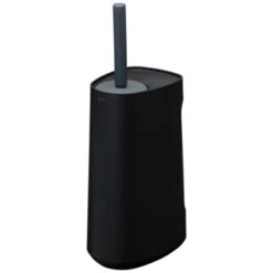 Tiger Toiletborstelhouder Tess Met Opbergvak Staand Zwart/antraciet -InterieurKunst Verkoopwinkel 123 15968