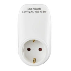 Handson Doorvoerstekker RA Wit Incl. 2 USB-aansluitingen -InterieurKunst Verkoopwinkel 123 160