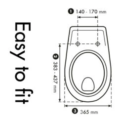Cedo Vero Beach Wc Bril Pergamon Softclose D-vorm Duroplast -InterieurKunst Verkoopwinkel 123 16065