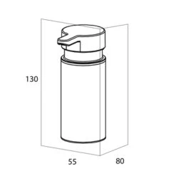 Tiger Zeepdispenser Noon Vrijstaand Zwart -InterieurKunst Verkoopwinkel 123 16087