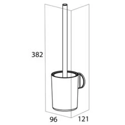 Tiger Tune Toiletborstelhouder Geborsteld Messing/mat Zwart 27 Tiger Tune Toiletborstelhouder Geborsteld Messing/mat Zwart -InterieurKunst Verkoopwinkel 123 16127