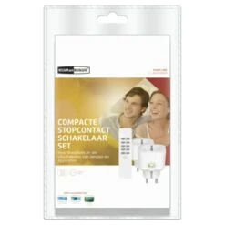 KlikAanKlikUit ACC2-3500R Set Met Afstandsbediening En 2 Compacte Stopcontactschakelaars -InterieurKunst Verkoopwinkel 123 1616