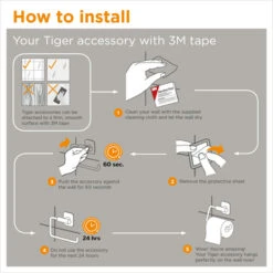 Tiger Tune Toiletrolhouder Met Klep Geborsteld RVS/mat Zwart -InterieurKunst Verkoopwinkel 123 16167