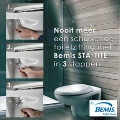 Bemis WC Bril Dallas NextStep Wit Hout Met Kinderzitting -InterieurKunst Verkoopwinkel 123 16190