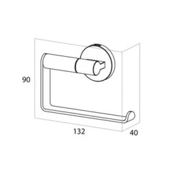 Toiletrolhouder Tiger Noon RVS -InterieurKunst Verkoopwinkel 123 16250