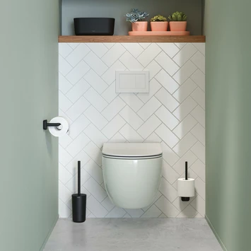 Tiger Toiletborstelhouder Carv Vrijstaand Zwart 4 Tiger Toiletborstelhouder Carv Vrijstaand Zwart - Afbeelding 4