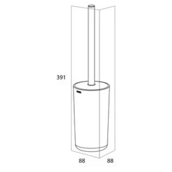 Tiger Toiletborstelhouder Carv Vrijstaand Zwart 11 Tiger Toiletborstelhouder Carv Vrijstaand Zwart -InterieurKunst Verkoopwinkel 123 16306