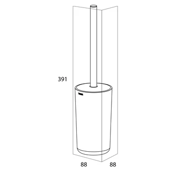 Tiger Toiletborstelhouder Carv Vrijstaand Zwart 6 Tiger Toiletborstelhouder Carv Vrijstaand Zwart - Afbeelding 6