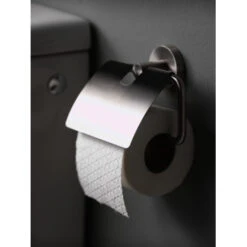 Haceka Toiletrolhouder Kosmos Tec Met Klep Chroom -InterieurKunst Verkoopwinkel 123 16310