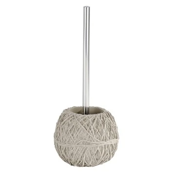 Wenko Woolball Toiletborstelgarnituur Taupe 1 Wenko Woolball Toiletborstelgarnituur Taupe