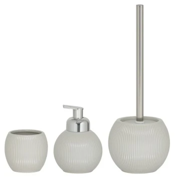 Sealskin Toiletborstel Met Houder Convex Lichtgrijs 2 Sealskin Toiletborstel Met Houder Convex Lichtgrijs - Afbeelding 2