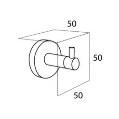 Tiger Haak Boston Groot Geborsteld RVS -InterieurKunst Verkoopwinkel 123 16420