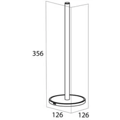 Tiger Vrijstaande Reserverolhouder Tune Zwart 9 Tiger Vrijstaande Reserverolhouder Tune Zwart -InterieurKunst Verkoopwinkel 123 16445