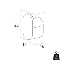 Tiger Handdoekhaak Cooper Klein RVS -InterieurKunst Verkoopwinkel 123 16464