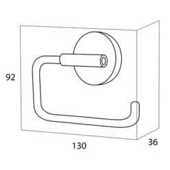 Handson Toiletrolhouder Smart Chroom -InterieurKunst Verkoopwinkel 123 16521