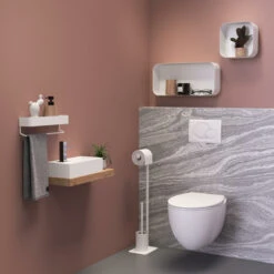 Sealskin Toiletrek Brix Metaal Wit -InterieurKunst Verkoopwinkel 123 16526