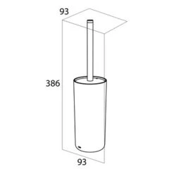 Tiger Toiletborstelhouder Urban Zwart -InterieurKunst Verkoopwinkel 123 16565