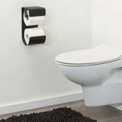 Sealskin WC-rolhouder Brix Metaal Zwart -InterieurKunst Verkoopwinkel 123 16602