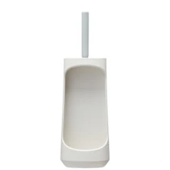 Tiger Toiletborstelhouder TESS Met Opbergfunctie Vrijstaand En Swoop Borstel Flexibel Wit/lichtgrijs -InterieurKunst Verkoopwinkel 123 16613