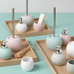 Sealskin Toiletborstel Met Houder Convex Licht Aqua -InterieurKunst Verkoopwinkel 123 16659