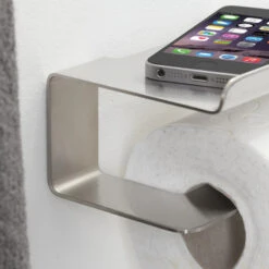 Tiger Toiletrolhouder Colar Met Plateau RVS 16 Tiger Toiletrolhouder Colar Met Plateau RVS -InterieurKunst Verkoopwinkel 123 16707