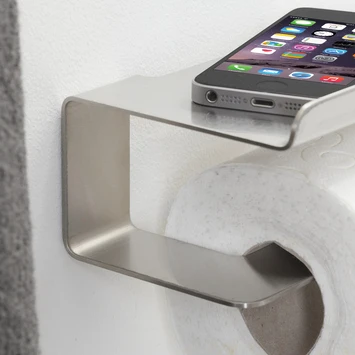 Tiger Toiletrolhouder Colar Met Plateau RVS 6 Tiger Toiletrolhouder Colar Met Plateau RVS - Afbeelding 6