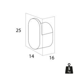 Tiger Handdoekhaak Carv Klein Zwart -InterieurKunst Verkoopwinkel 123 16750