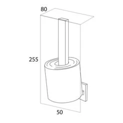 Tiger Reserverolhouder Items Hangend Chroom -InterieurKunst Verkoopwinkel 123 16797