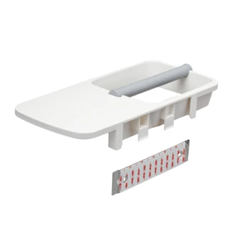 Tiger Toiletrolhouder TESS Met Planchet Wit/lichtgrijs 5 Tiger Toiletrolhouder TESS Met Planchet Wit/lichtgrijs - Afbeelding 5